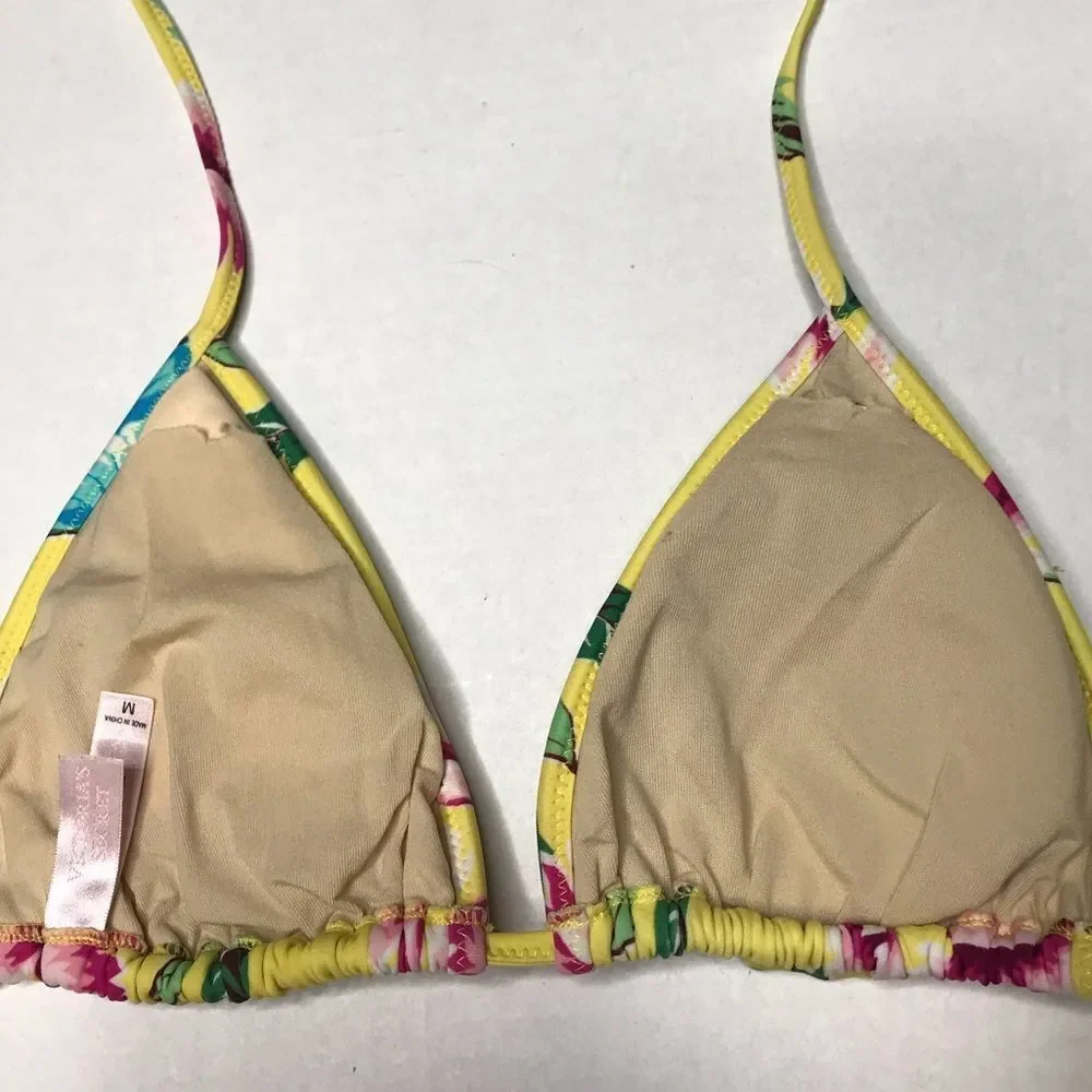 Victoria’s Secret Floral Triangle Bikini Top